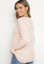 Pulover Roz deschis