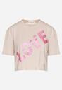 T-shirt Bej închis