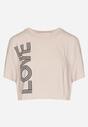 T-shirt Bej închis