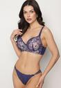 Sutien Bleumarin cu roz
