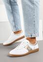 Sneakers Alb cu auriu