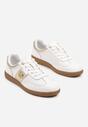 Sneakers Alb cu auriu