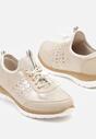 Sneakers Bej cu auriu