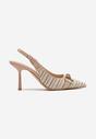 Pantofi stiletto Bej