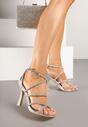 Pantofi stiletto Argintii
