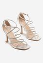 Pantofi stiletto Argintii