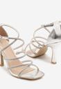 Pantofi stiletto Argintii