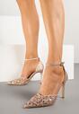 Pantofi stiletto Culoarea șampaniei