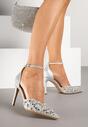 Pantofi stiletto Argintii