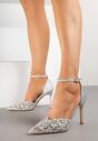 Pantofi stiletto Argintii