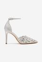 Pantofi stiletto Argintii