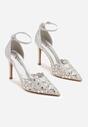 Pantofi stiletto Argintii
