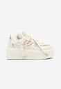 Sneakers Bej cu alb
