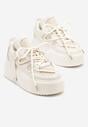 Sneakers Bej cu alb