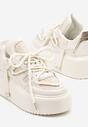 Sneakers Bej cu alb