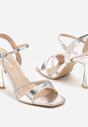 Pantofi stiletto Argintii