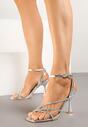 Pantofi stiletto Argintii