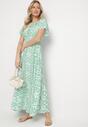 Rochie Verde cu alb
