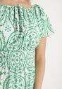 Rochie Verde cu alb
