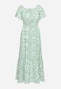 Rochie Verde cu alb
