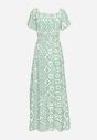 Rochie Verde cu alb
