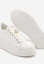 Sneakers Alb cu auriu