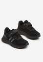 Czarne Buty Sportowe Sneakersy Ozdobione Paskami Desenna