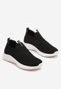 Czarne Wsuwane Buty Sportowe Sneakersy z Siateczki na Piankowej Podeszwie Eldriva