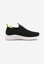 Czarno-Zielone Wsuwane Buty Sportowe Sneakersy z Siateczki na Piankowej Podeszwie Eldriva