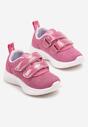 Fuksjowe Buty Sportowe Sneakersy z Siateczki Zapinane na Rzepy Karival