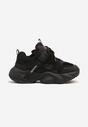 Czarne Buty Sportowe Sneakersy w Stylu Streetwearowym z Rzepem Ediriva