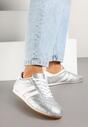 Sneakers Argintiu cu alb