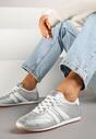 Sneakers Argintiu cu alb