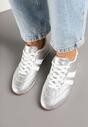 Sneakers Argintiu cu alb
