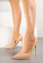 Pantofi stiletto Bej