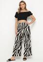 Pantaloni Negru cu alb