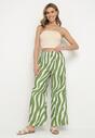 Pantaloni Verde cu alb