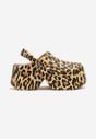 Papuci Imprimeu leopard