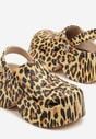 Papuci Imprimeu leopard