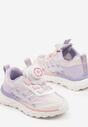 Różowo-Fioletowe Buty Sportowe Sneakersy Ozdobione Geometrycznym Wzorem Ulandiela