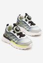 Szare Buty Sportowe Sneakersy z Geometrycznym Wzorem Ulielis