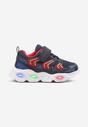 Niebiesko-Czerwone Buty Sportowe Sneakersy Ozdobione Lampkami LED Sollevi