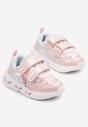 Różowe Buty Sportowe Sneakersy z Tłoczonymi Motylkami Ularitia