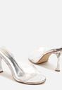 Pantofi stiletto Argintii