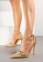 Pantofi stiletto Bej