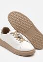 Sneakers Alb cu auriu