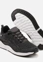 Szare Buty Sportowe Sneakersy z Tłoczoną Cholewką Vivarinda