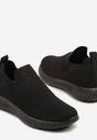 Czarne Buty Sportowe Sneakersy z Elastyczną Cholewką Vivielle