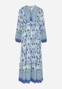 Rochie Albastră cu verde