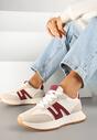 Sneakers Bordo cu roșu